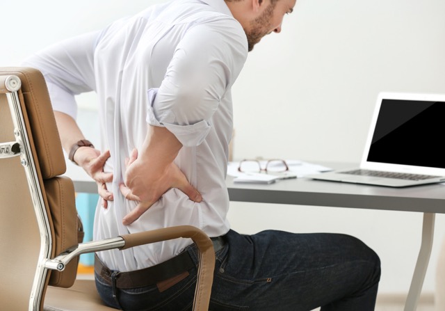man is suffering from severe pain cause of lower back pain